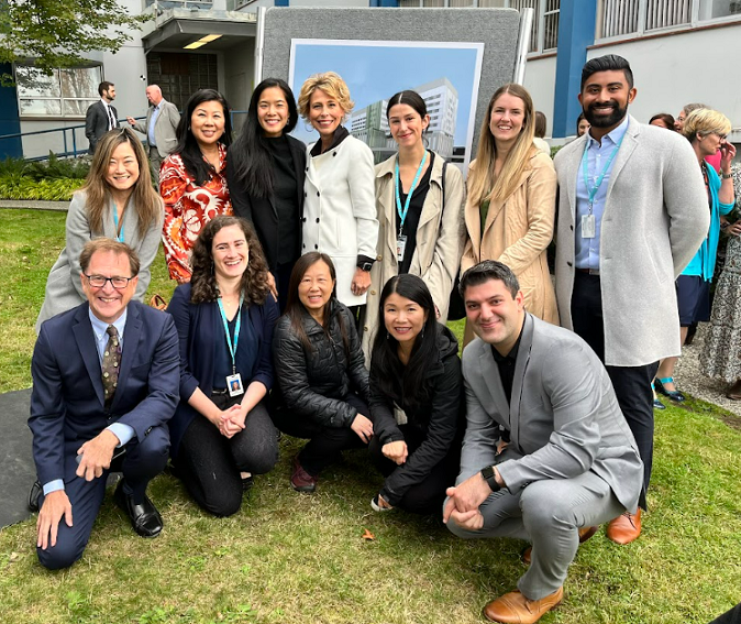 Group of smiling staff members