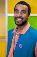 Picture of a male volnteer