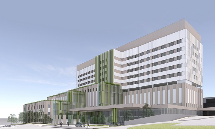 Phase 2 of the Burnaby Hospital redevelopment. rendering