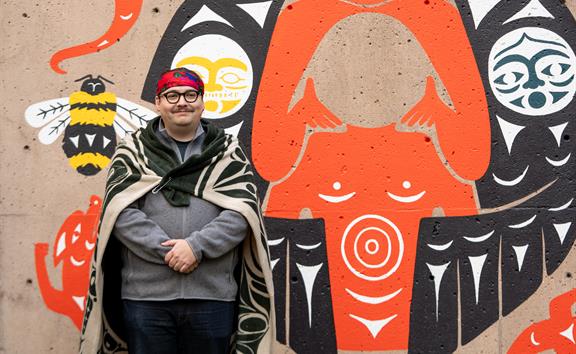 Mural at BC Cancer - Surrey features Indigenous medicine as art