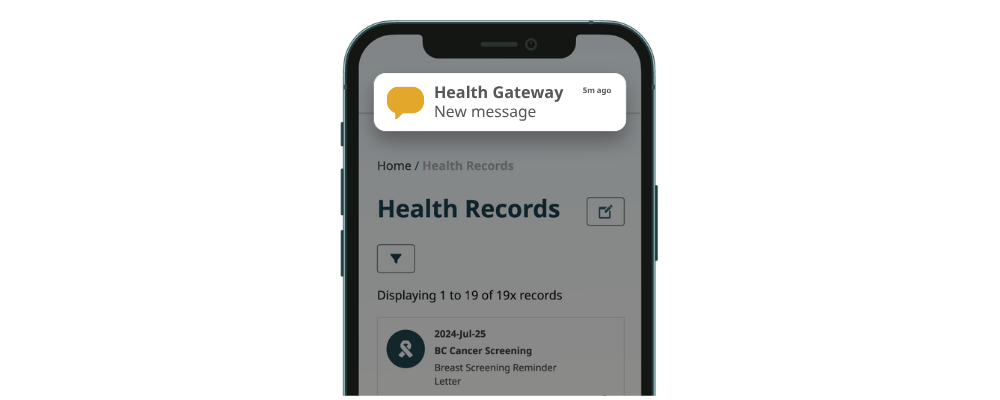 Health Gateway notifications 